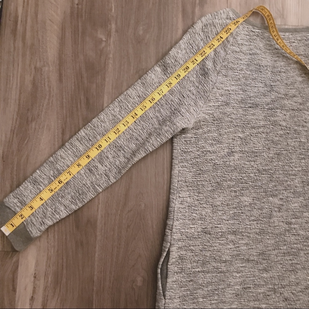 White & Warren long-sleeve heathered gray dress - Picture 13 of 15